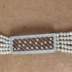 Pearl and Diamond Bracelet
